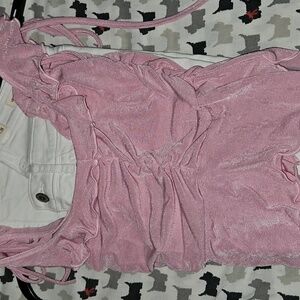 Hollister white jeans and top